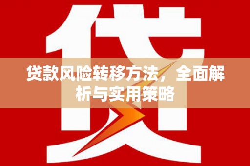 美姑贷款风险转移方法，全面解析与实用策略