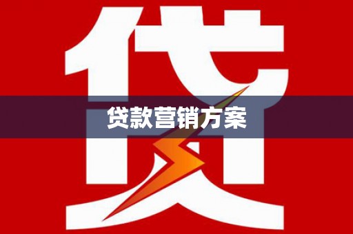 大村贷款营销方案